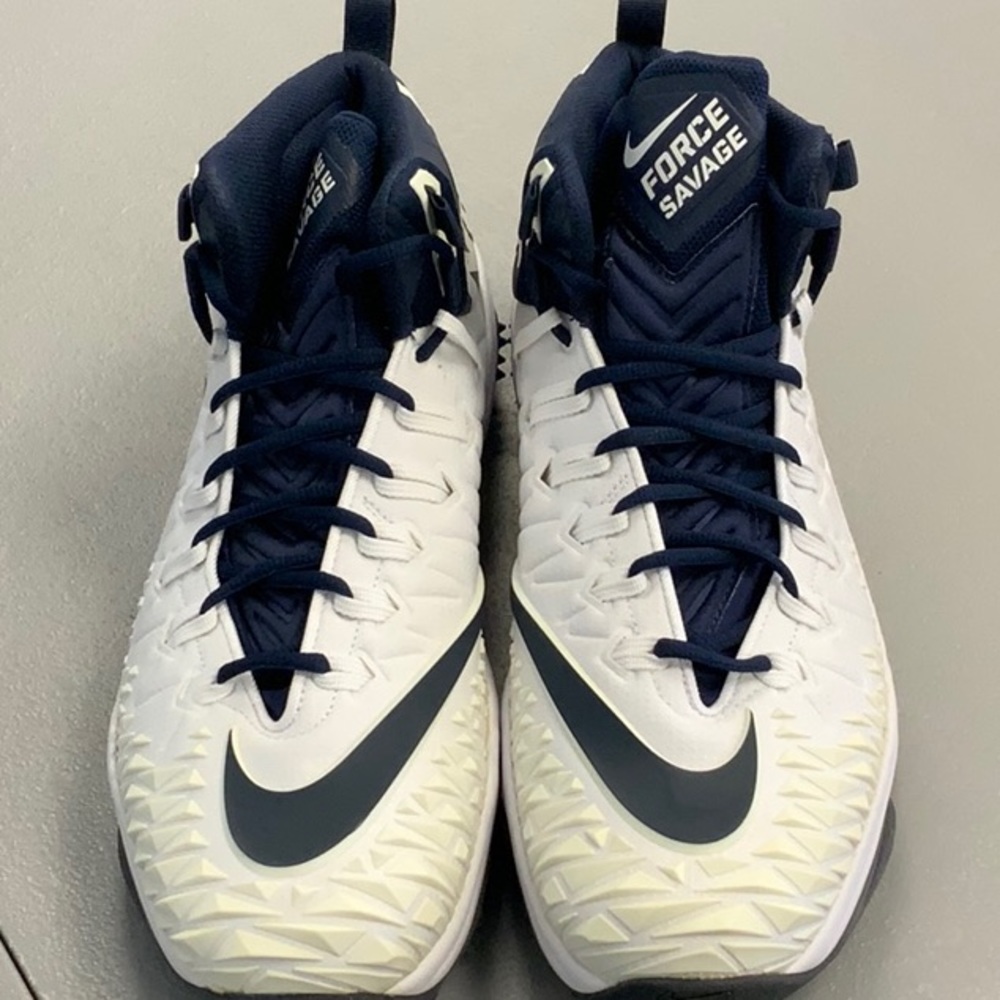 COPY - Nike Force Savage Pro Shark Cleats NWT White/College Navy. New no box